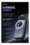 Magnetic Wireless Power Bank, Ultra-Thin 10mm, 5000mAh, 15W Wireless + 20W USB-C, Black - 5