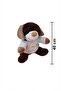 My Sleeping and Playmate Plush Smile Dog Dark Brown 40cm - 2