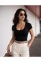 Women's Square Neck Bodysuit - 2