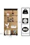 64.5'' Glass Display Cabinet in Clear with Lock and Lights, Lighted Curio Cabinet Collection Display Case, Floor Standing Showcase for Living Room Home Office - 2