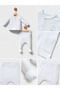 Baby Boy Double Set with Star Patterned Booties, Seasonal - 2