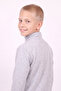 Boy's Basic Sweatshirt with Stand Collar and Zipper - 4