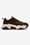 Lecce Brown Suede Women's Sports Sneakers - 4