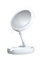 Double Sided LED Light Desk Mirror White