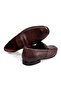 Brown Laceless Genuine Leather Men's Shoes - 3
