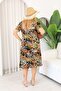 Plus Size Cotton Lycra Dress with Pockets - 8