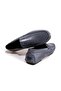 Gray Color Laceless Genuine Leather Men's Shoes - 3