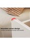 Simple Solid-Color Style Bedside Table, Multi-Functional Solid Wood Bedside Cupboard, End Table, Night Table, Nightstand, Room Storage Cabinet, Double-Layer Drawers, Suitable For Small-Sized A - 5