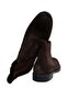Brown Laceless Genuine Suede Leather Men's Boots - 2