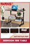 Bedroom Side Table,Small Standing Desk Adjustable Height,Rolling Computer Desk,Mobile Standing Desk with Wheels,Portable Stand Up Desk,Tall Computer Table,Adjustable Desktop Sit Stand Desk - 4