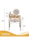 Makeup Vanity Table, Dressing Table With 3 Modes Adjustable Lighted Mirror ,1 Drawer Makeup Storage Cabinet Small Vanity Tablle for Bedroom(60×40×126CM） - 2