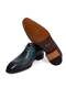 Green Color Lace-Up Genuine Leather Men's Shoes - 2
