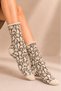 Women's Cotton Elasticless Socks with Patterned Design, Multi-Colored, Pack of 4 - 3