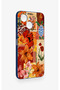 Tecno Spark 40C Compatible Orange Lily Patterned Silicone Case - 3