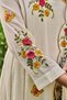 Women Premium Crush Cotton Anarkali Kurta Set with Dupatta | Kurta Set Ladies Indian Ethnic Wear | Floral Embroidered 3 Piece Salwar Suit for Women - 7