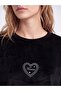 Embroidered Velvet Women's Pajama Set (W6) - 3