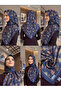 Marella Mulberry Silk Patterned Scarf- Classic Silk Scarf with Shawl Pattern - 2