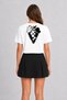 Unisex Modern Streetwear Grape Print T-Shirt - White - 6