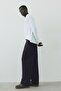 Geniş paça tailored fit pantolon - 4