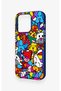 iPhone 15 Pro Compatible Britto Garden Patterned Silicone Case - 4