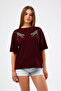 Sequin Double Tiger Embroidered Premium Fabric T-Shirt - 3