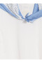 Rmz Gi̇yi̇m Farkiyla Shawl Detailed 100% Cotton Women's T-Shirt - 4
