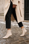 Women's Boots Pointed Toe Thin Heeled Zippered Short Boots - 4