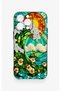iPhone 14 Pro Max Compatible Mosaic Ocean Wave Pattern Silicone Case - 2