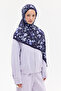 Lyra Rami Shawl - Navy Blue - 4
