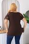 Plus Size Shoulders Lace Embroidered Blouse - 8