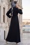 Front Fold Detailed Ayrobin Dress Black Hm2951 - 4
