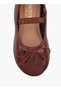Girls Bow Accent Ballerina Shoes - 4