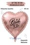 18 Inch Rose Gold Heart Foil Balloon |   Bride to Be Printed |   Helyuma Compatible Bachelor Party Balloon