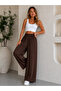 Women's Modal Tencel Pocketed Wide Leg Samurai Pants - 2