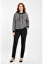 Women's Plaid Hooded Comfortable Fit Sweatshirt