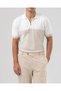 Italian Style Slim Fit Polo Collar Knitwear T-Shirt Mink T14440