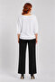 V-Neck Knitwear Women's Blouse - 2