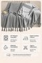 Yvz |   Hand-Tied Cotton Textured, Non-Slip Multi-Purpose Bohemian Sofa Cover Washable Single&Double&Triple 180X210 Modern Sofa Bed Cover, Armchair Cover, Sofa Shawl Gray - 8