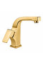 Modern Square Lavatory Faucet Gold – Single Handle Gold Brass Sink Faucet - 2