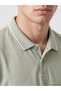 Esvab • Modern & Distinctive Devrik Roba Collar Combed Cotton Men's T-Shirt - 4
