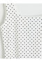 Esvab • Modern & Distinctive U Roba Collar Polka Dot Women's Bodysuit - 3