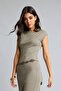 Bodycon Body-Hugging High Neck Modal Short Sleeve Maxi Dress H0862Ax26Au - 5