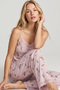 Lilac Floral Patterned Bürümcük-Krınkıl Pajama Set26120725
