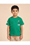 Boys Green Printed Mickey Mouse T-Shirt