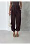 Women's Trendy Trousers with Waistband and Elastic Cuffs - 3