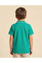 Boys Green Embroidered Polo Shirt - 4