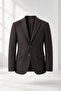Bi̇han 4 Drop Cashmere Double Pocket Single Jacket-Brown - 3