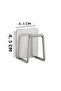 Stainless Steel Adhesive Drain Sink Sponge Holder Bathroom Kitchen Organizer 4.5cm - 2