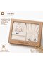 Hooded Embroidered Baby Bathrobe Set of 3 (Bathrobe + Towel + Slippers) - 5