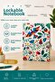 14X20 Locked Memory & Journal Notebook Hard Cover 80 Sheets 1 Piece